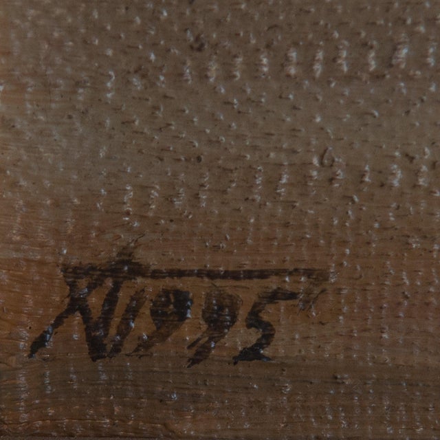 Follower of Boris Alexeyevich Semyonov, Equestrian Monument in the Mist, Oil on Canvas For Sale - Image 6 of 9