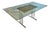 1960s Chrome With Woven Rush Dining Table For Sale