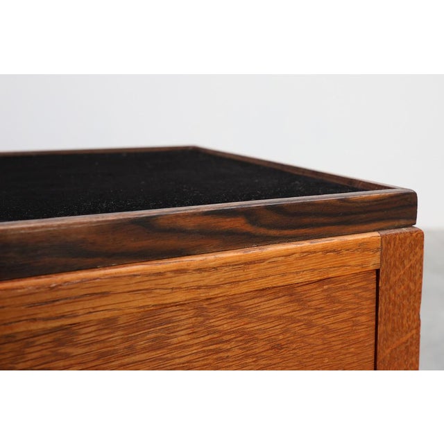 Black Amsterdam School Art Nouveau Nightstand, Netherlands, 1920s For Sale - Image 8 of 11