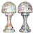 Exquisite Antique Murano Millefiori Italian Glass Mushroom Table Lamps, 1950s, Set of 2 For Sale