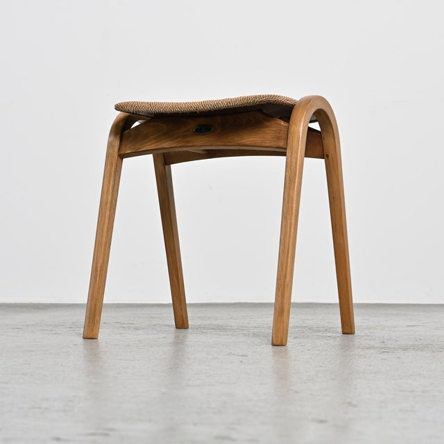 Stool by Isamu Kenmochi for Akita Mokko, Japan, 1960s For Sale - Image 3 of 15