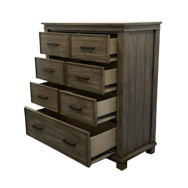 A-America Glacier Point Collection Solid New Zealand Pine 44" Double Chest - Greystone Finish For Sale In Kansas City - Image 6 of 13