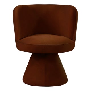 Coraje Dining Chair in Brown Velvet from Moanne For Sale