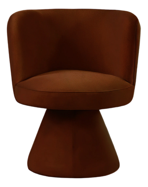 Coraje Dining Chair in Brown Velvet from Moanne
