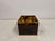 Tortoiseshell Effect Acrylic Glass and Brass Planter, 1970s For Sale - Image 4 of 12