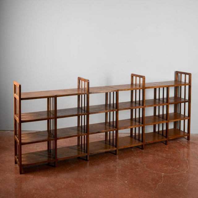 Vintage Open Etagere Bookcase For Sale - Image 3 of 18