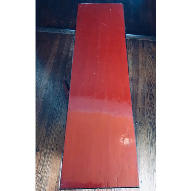 20th Century Chinese Medium Sized Cinnabar Lacquered Sideboard Buffet Alter For Sale - Image 10 of 11
