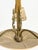 Swedish Brass Chandelier with Original Pleated Silk Shades, 1950 For Sale - Image 3 of 9