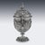 Antique Italian Silver Repoussé & Chased Covered Urn, 1870s For Sale - Image 3 of 18