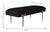 Brno Black Velvet Bench For Sale - Image 4 of 6