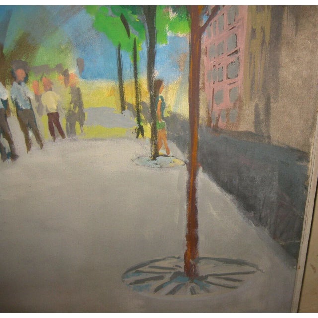 1971 Picketing American Painting by Volney Crosswell For Sale - Image 10 of 13