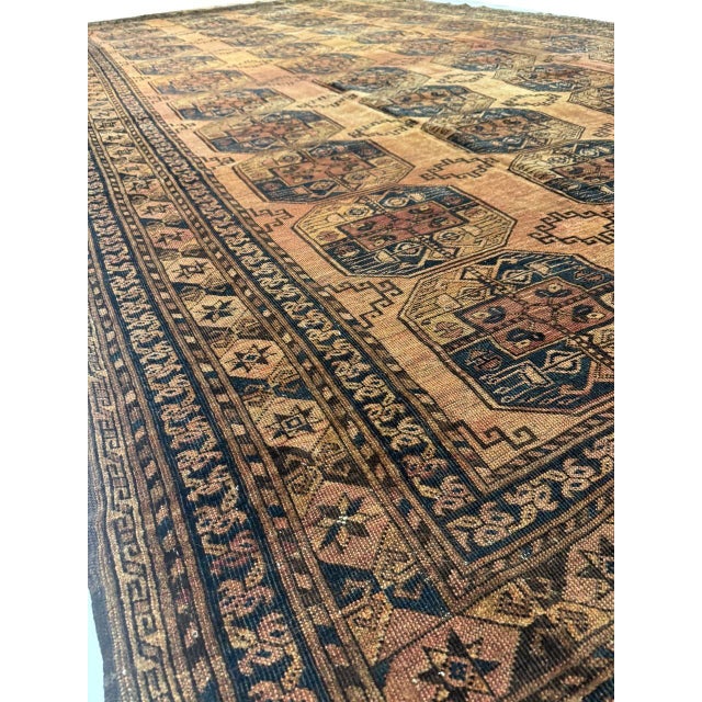 1900 - 1909 Pasargad DC Antique Afghan Beshir Rug For Sale - Image 5 of 7
