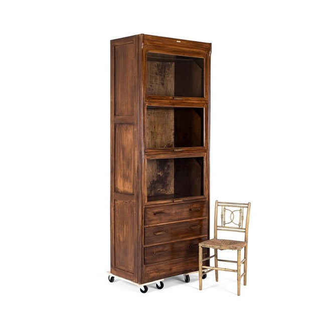 Tall Glazed Haberdashery Cabinet For Sale - Image 3 of 18