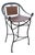 Iron Horseshoe Back and Leather Barstools - Set of 4 For Sale