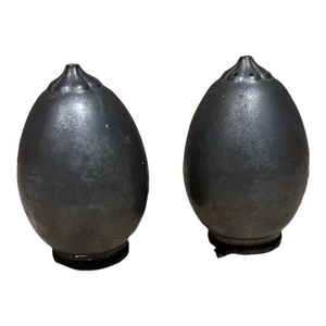 1940s Just Andersen Pewter Salt and Pepper Shaker Danmark