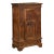 Continental Heavily Worn Carved One-Door Cupboard Cabinet of Small Size For Sale