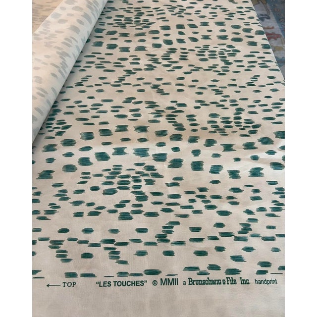Custom Scalloped Coffee Table in Brunschwig and Fils For Sale - Image 9 of 14