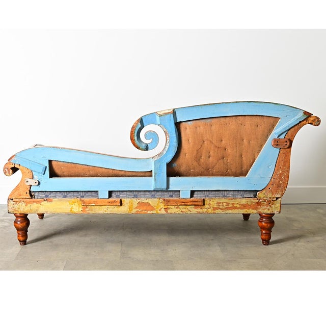 Swedish 19th Century Biedermeier Chaise For Sale In Baton Rouge - Image 6 of 10