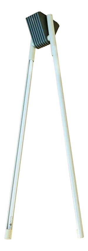 Sistema Flu Adjustable Ceiling or Floor Lamp in Gray Metal and Plastic by Bonetto for Luci, 1980s