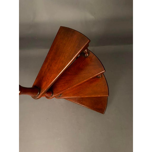 English Mahogany Custom Spiral Library Steps, Late 20th Century For Sale In Indianapolis - Image 6 of 11