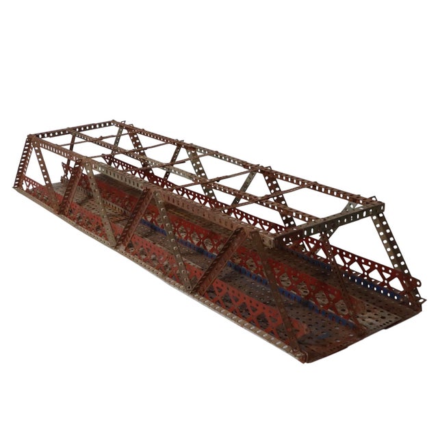 Brown Vintage Erector Set Architectural Trestle Bridge Model For Sale - Image 8 of 14