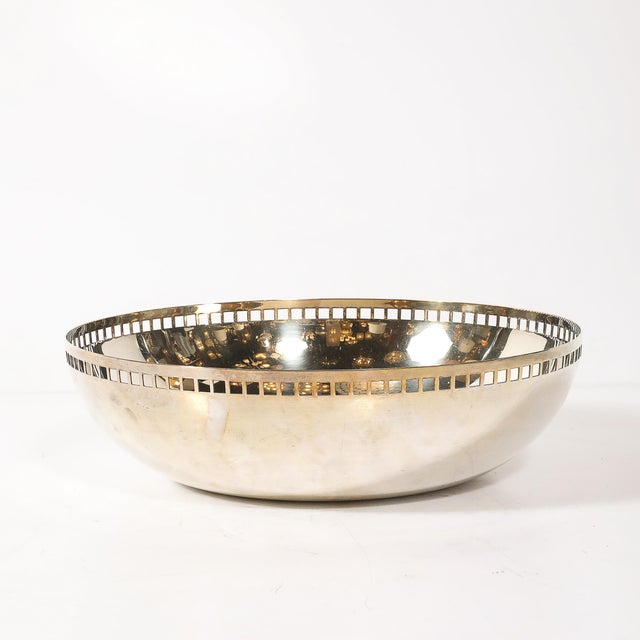 Modern Modern Richard Meier Silver-Plate Architectural Skyscraper Bowl for Swid Powell For Sale - Image 3 of 12