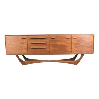 Mid 20th Century Large Beithcraft X-Base Credenza in Teak For Sale