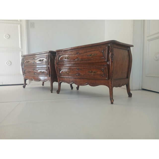 Vintage French Oversize Nightstands, A Pair For Sale - Image 16 of 18