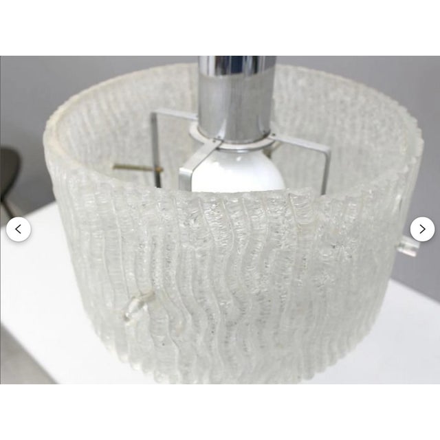 Mid-Century Modern Art Deco Style Murano Glass Pendant Light from Kalmar, 1980s For Sale - Image 10 of 11