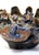 Modernist Ceramic Abstract Studio Pottery Set in Earth and Blue Hues - Set of 3 For Sale - Image 4 of 13