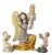 Angel Lamp and Candlesticks Boys in Earthenware by Maria Luísa Fragoso, Set of 3 For Sale