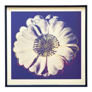 Andy Warhol Foundation Lithograph Print Framed Extra Large Pop Art Poster " Flower for Tacoma Dome " 1982