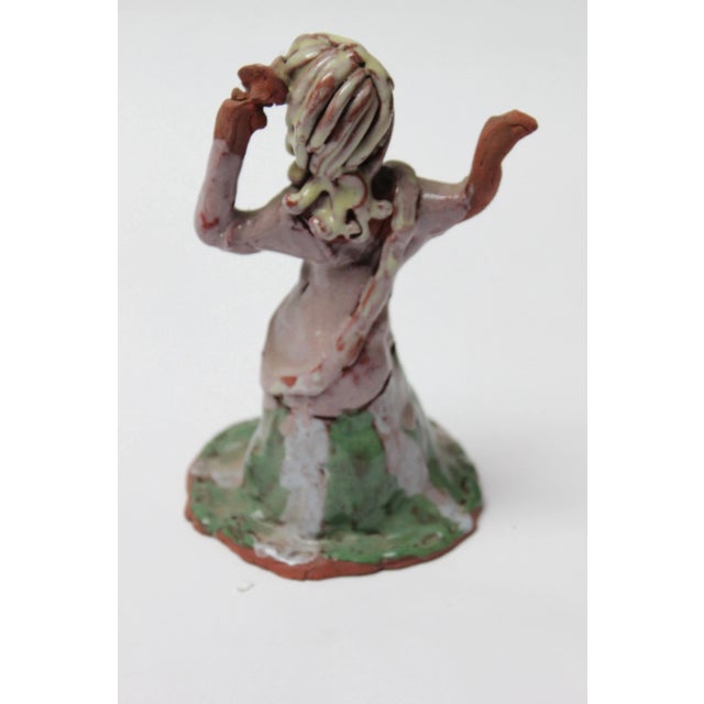 Outsider Art Terracotta "Dancing Woman" For Sale - Image 4 of 13