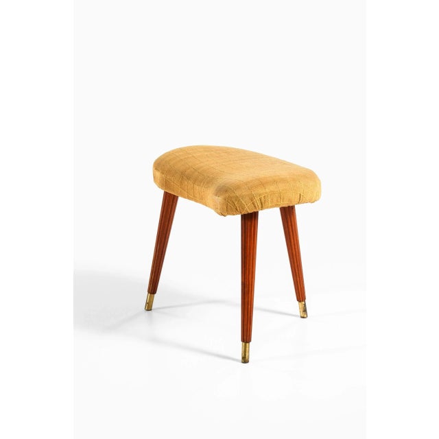 Vintage Swedish Stool for Bodafors For Sale - Image 3 of 6