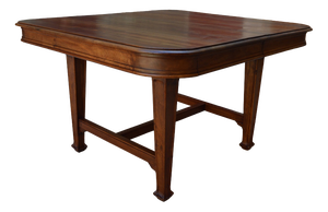 Art Nouveau Extending Dining Table in Carved Walnut, France, 1900s