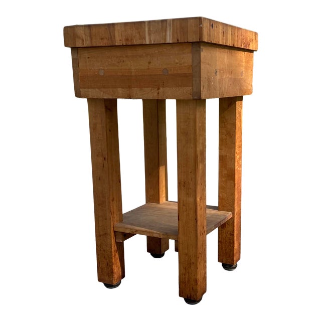 Vintage Boos Style Butcher Block Island