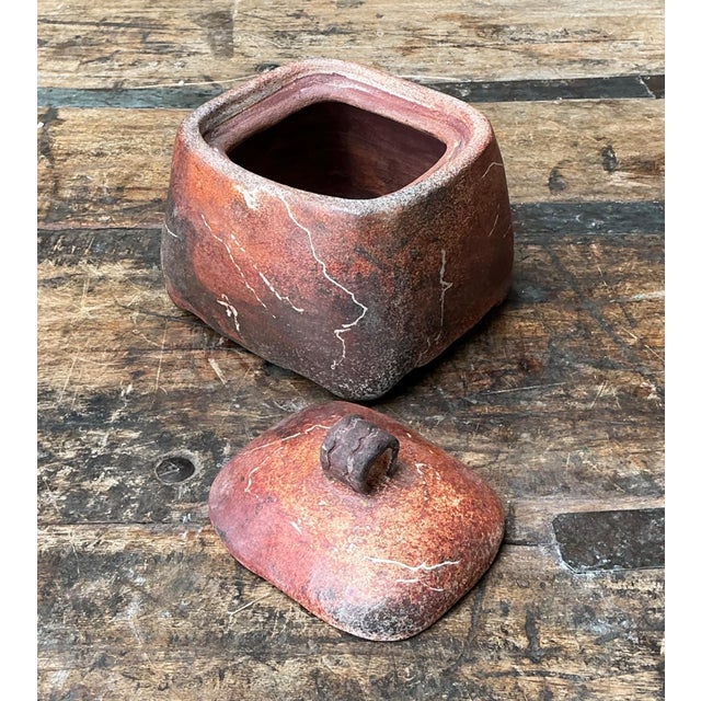 Vintage Studio Pottery Lidded Ceramic Jar For Sale In West Palm - Image 6 of 18