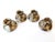 Antique English Sterling Silver Low Candlesticks – Set of 4 – Birmingham Hallmarked For Sale - Image 4 of 6