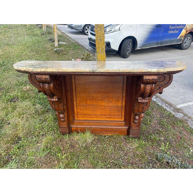 Large Historicism Console Pedestal For Sale - Image 6 of 17