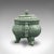 1940s Vintage Art Deco Chinese Celadon Oriental Censer For Sale - Image 4 of 13