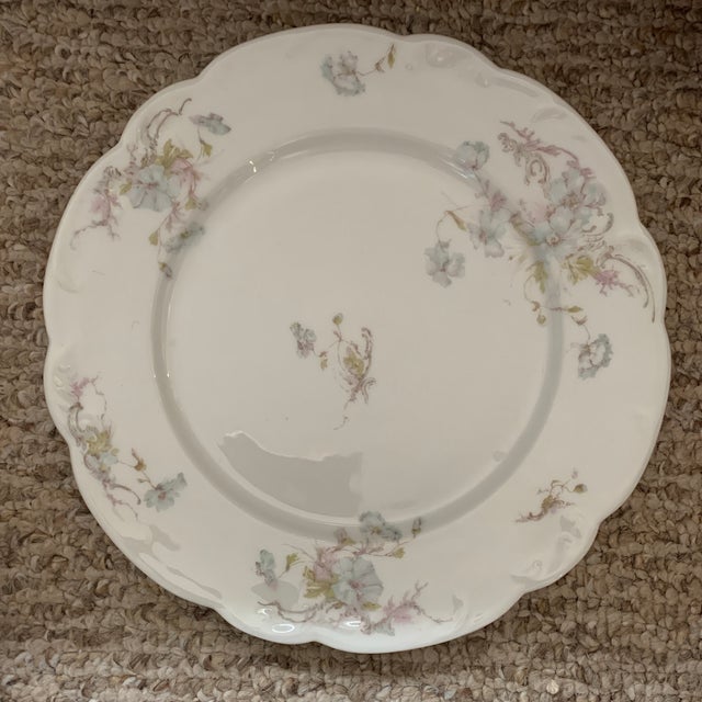 Ceramic Early 20th Century Mismatch French Limoges Dinner Plates - Set of 6 For Sale - Image 7 of 8