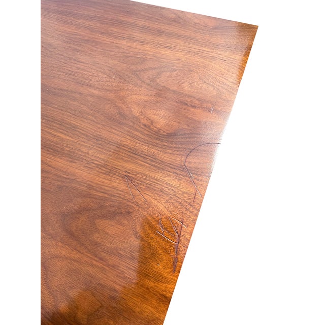 Wood Vintage Mid Century Modern Credenza Cabinet or Dresser in Danish Style For Sale - Image 7 of 9