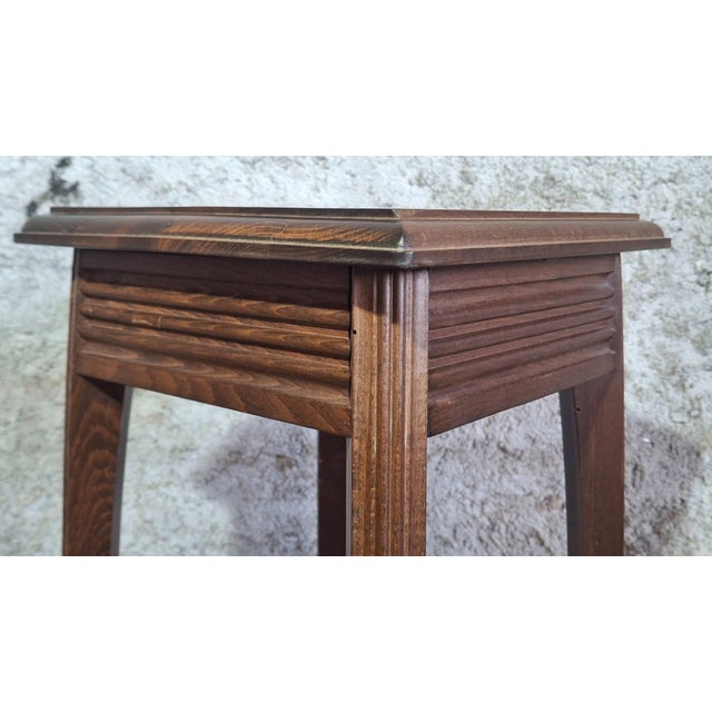 Arts and Crafts English Two-Tier Plant Stand, 1900 For Sale - Image 6 of 8