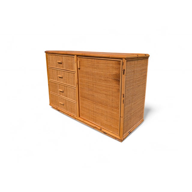 Vintage Wicker Sideboard, 1970s For Sale - Image 3 of 7