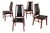 Danish Mid-Century Rosewood High-Back Dining Chairs- A Set of 4 For Sale