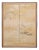 Japanese Edo Two Panel Screen Meandering Stream With Birds For Sale