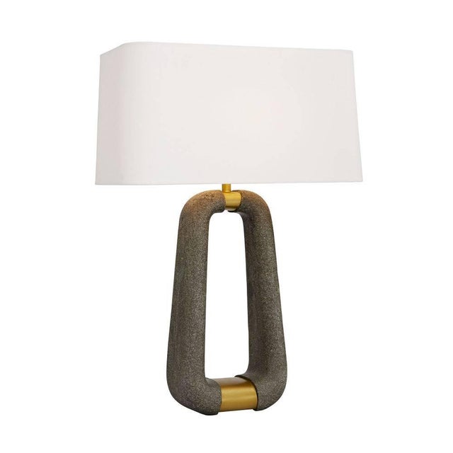 The equestrian-inspired shape of this lamp is more contemporary than cavalier, though it's just as mount worthy. A...