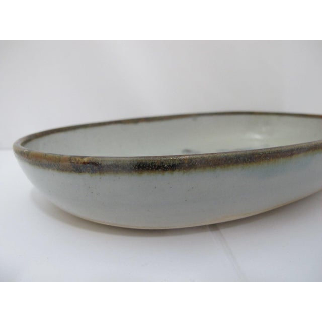 El Palomar Ken Edwards Blue Bird Tonala Mexico Pottery Oval Serving Bowl Platter For Sale In Portland, OR - Image 6 of 9