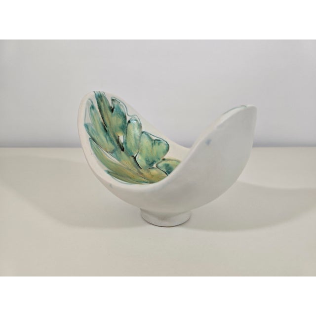 1950s Sculptural Bowl in Glazed Ceramic by Robert Bonfil, France, 1950s For Sale - Image 5 of 10