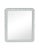 Contemporary Fleur Home Carnival Gras Rectangle Mirror in Pelican Gray, 38x49 For Sale - Image 3 of 3